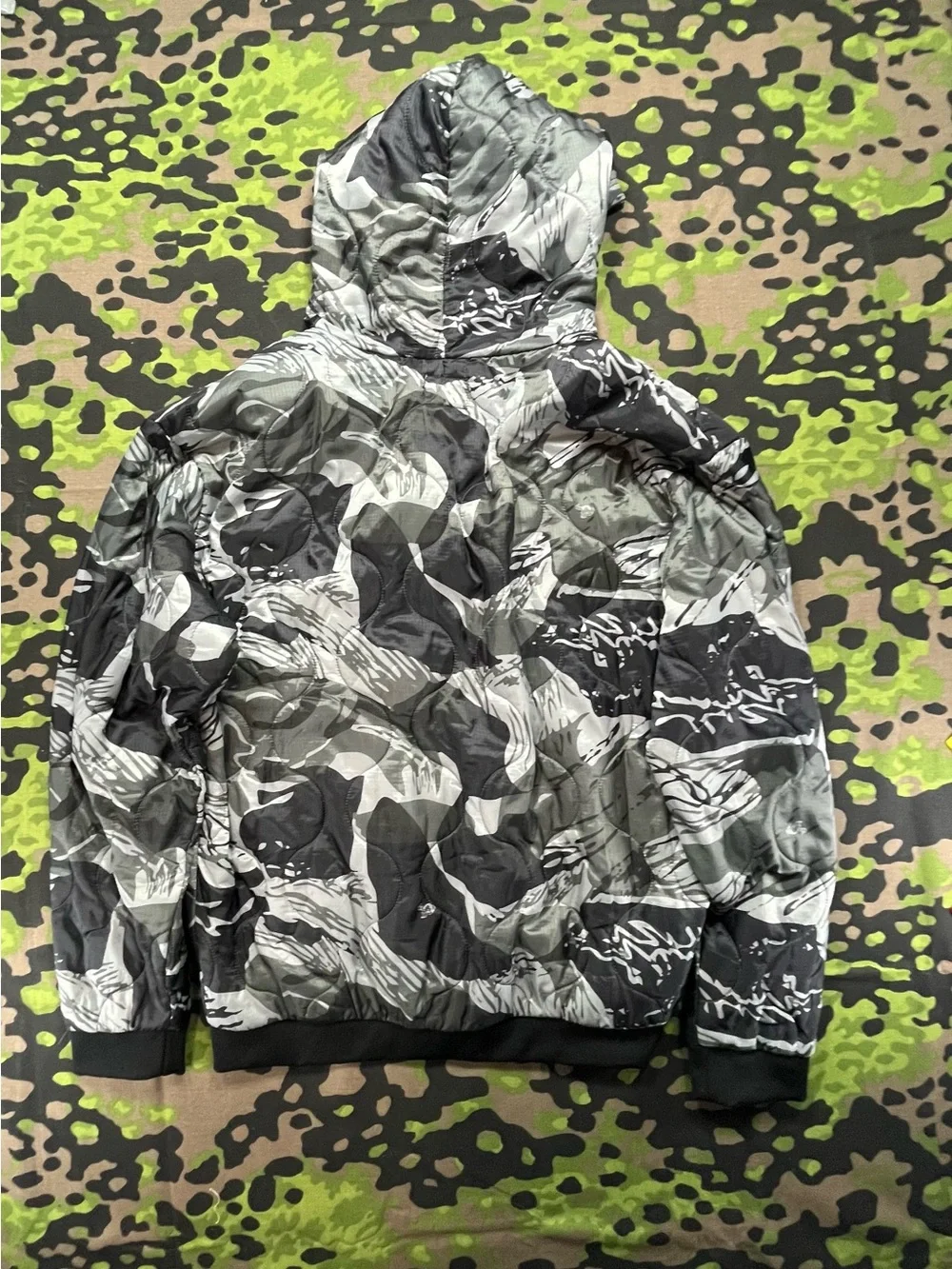 Savage Tacticians Woobie Hoodie Stealth Rhodesian Brushstroke camouflage